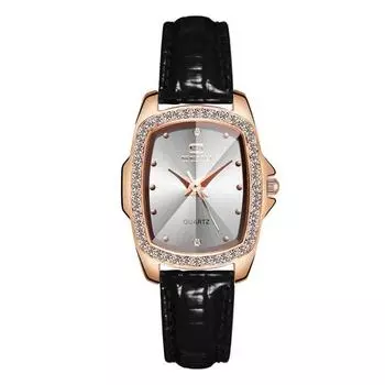 Женские часы Antique Square Cubic Женские часы с кожаным ремешком Casual