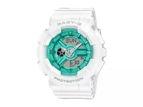 Женские часы CASIO BABY-G BA-110XWS-7AJF Precious Heart Selection с белым ремешком, НОВЫЕ
