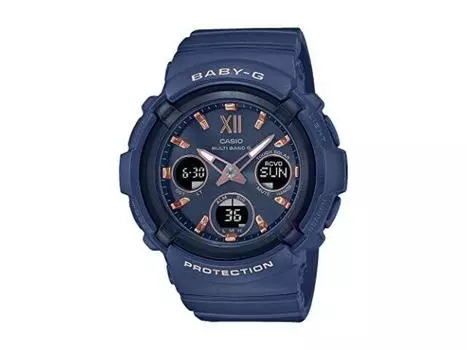 Женские часы CASIO BABY-G BGA-2800-2AJF, синие, аналоговые, цифровые, на солнечной батарее, НОВИНКА