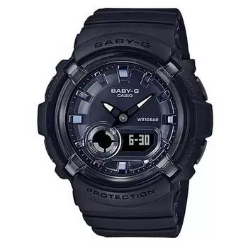 Женские часы Casio Baby-G World Time Аналоговые цифровые BGA-280-1A BGA280-1 100M чёрный