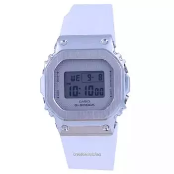 Женские часы Casio G-Shock с цифровым полимерным ремешком GM-S5600SK-7 GMS5600SK-7 200M белый