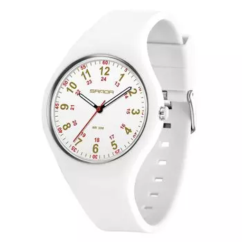 Женские часы, Часы для медсестры, Тихие, Часы для медсестры, Водонепроницаемые, Образовательные часы для медсестры, Легко читаемые, Силиконовый ремешок, Мягкие, Подходит для мытья рук