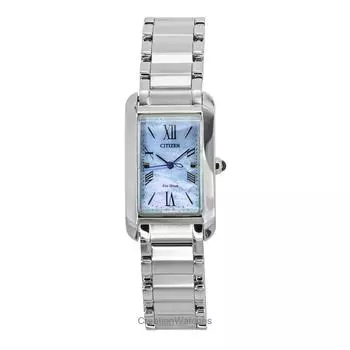 Женские часы Citizen L Bianca Eco-Drive с перламутровым циферблатом из нержавеющей стали EW5620-55N мать жемчужного