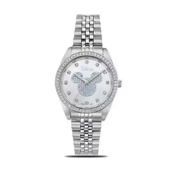 Женские часы Disney Mickey Mouse Character Metal Band Watch OW097DW, популярные корейские часы