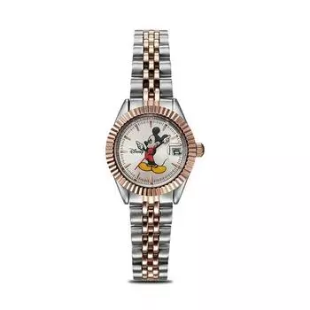 Женские часы Disney с Микки Маусом и вневременным металлическим ремешком, 26 мм OW019, популярные корейские часы