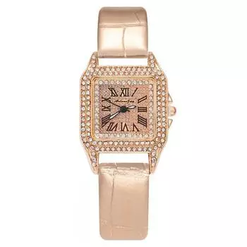 Женские часы Fashion Square Gypsy Star Diamond, женские часы с кожаным ремешком, одна штука в наличии чёрный