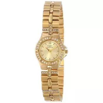 Женские часы Invicta Wildflower Collection с кристаллами 0134 золотой