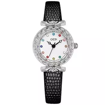 Женские часы из натуральной кожи со змеиным узором, водонепроницаемые, с цветными стразами, роскошные женские мини-кварцевые наручные часы, бизнес-часы