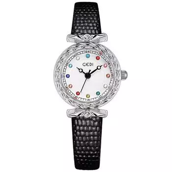 Женские часы из натуральной кожи со змеиным узором, водонепроницаемые, с цветными стразами, роскошные женские мини-кварцевые наручные часы, бизнес-часы