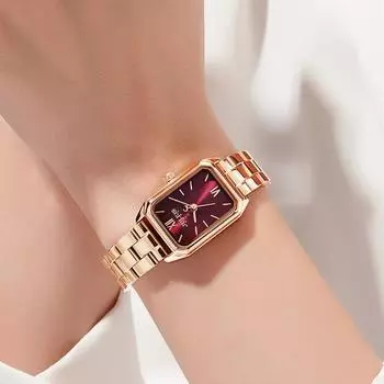 Женские часы Julius с двойным квадратным ремешком из металла JA-1320