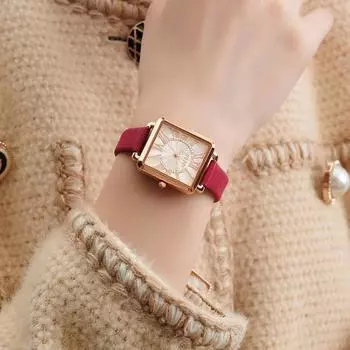 Женские часы Julius с кожаным ремешком, повседневные модные часы JA-1340 + чехол + набор инструментов для ремешка