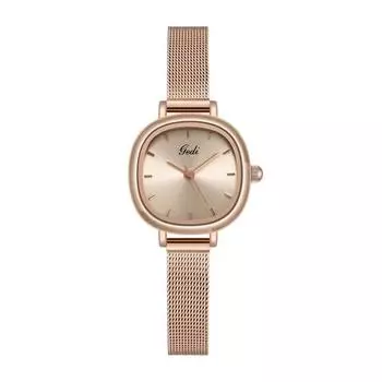 Женские часы K-Zone, студенческие наручные часы, водонепроницаемые часы, розовое золото WS002, популярные корейские часы