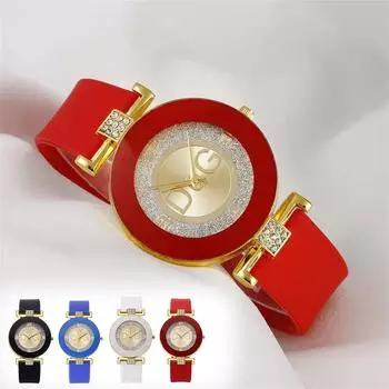 Женские часы Кварцевые часы Механизм Женские кварцевые изысканные часы Легко читаемые арабские цифры Простой циферблат One Size синий