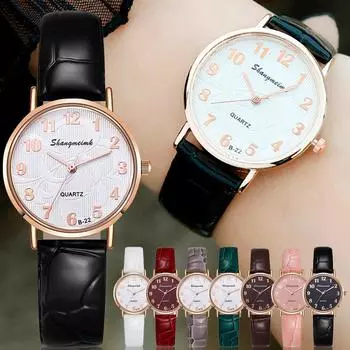 Женские часы Кварцевые часы Женская одежда Подходящие часы One Size золотой