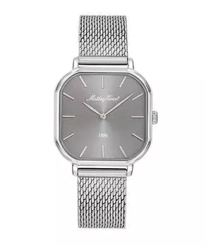 Женские часы Mathey-Tissot Monsoon Square из нержавеющей стали с серебристым циферблатом, кварцевые D7917AS серебряный