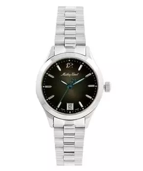 Женские часы Mathey-Tissot Urban из нержавеющей стали с черным циферблатом, кварцевые D411MAN чёрный