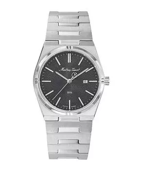 Женские часы Mathey-Tissot Zeus из нержавеющей стали с черным циферблатом, кварцевые, D118AN чёрный