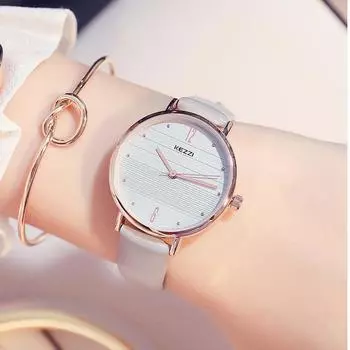 Женские часы Модные часы Водонепроницаемые циферблат Студенческие Простые повседневные ретро женские часы