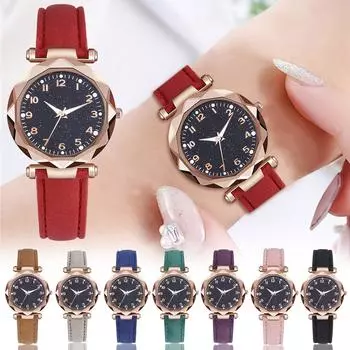 Женские часы, модные цифровые часы с матовым ремешком, светящиеся женские часы