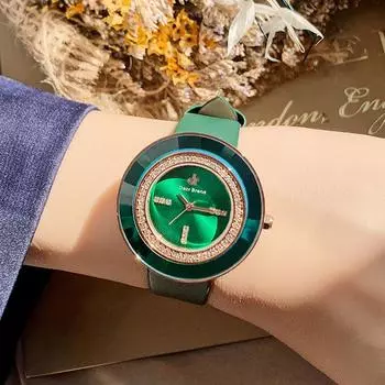 Женские часы, модные, повседневные, со стразами, женские кварцевые, простые, с ремешком