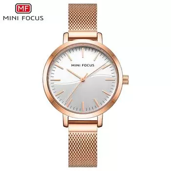 Женские часы Модные женские часы Популярные Водопад узор сетчатый ремешок водонепроницаемые женские часы