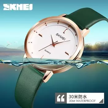 Женские часы Moment Beauty Spot с кожаным ремнем и простыми кварцевыми студенческими часами для экзаменов