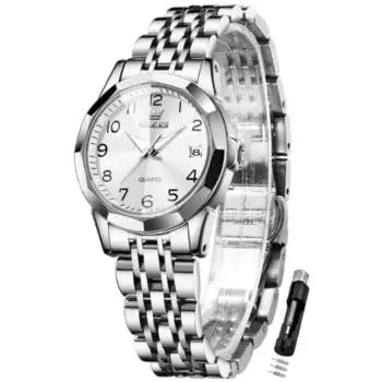 Женские часы OLEVS, кварцевые, популярные женские часы, легкие наручные часы, женские, водонепроницаемые, деловые, японский механизм, дата, светящиеся, ко Дню святого Валентина