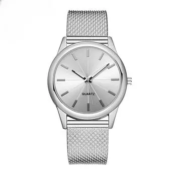 Женские часы Роскошные кварцевые браслеты Циферблат из нержавеющей стали Повседневный браслет Женские часы