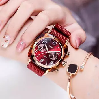 Женские часы с большим циферблатом женские водонепроницаемые модные трендовые новые модные часы