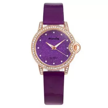 Женские часы с бриллиантами, модные, женские часы, кварцевые часы, часы на поясе, цельные белый