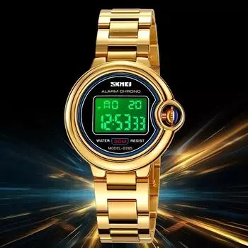 Женские часы с ремешками, роскошные водонепроницаемые женские часы, цифровые часы с маленьким циферблатом, Relogio Feminino, модные спортивные часы серебряный