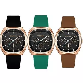 Женские часы Силиконовый кварцевый браслет Часы Платье Женские наручные часы