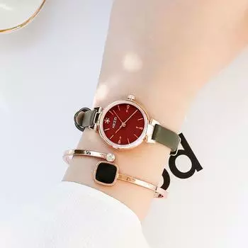 Женские часы Student Simple Small Fresh Compact Literary and Artistic Forest Женские часы Женский подарок