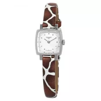 Женские часы Tissot Lovely Giraffe Quartz Diamond Silver Dial T058.109.17.036.00