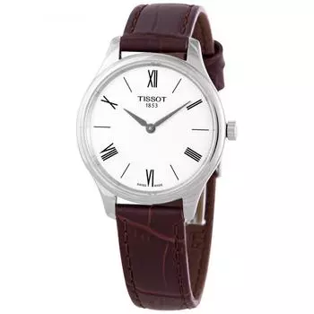 Женские часы Tissot Tradition 5.5 с кварцевым серебристым циферблатом T063.209.16.038.00