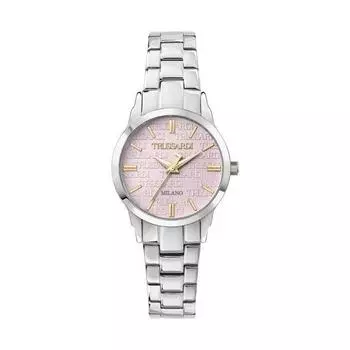 Женские часы Trussardi T-Bent Pink Stainless Steel Dial Quartz R2453141508 розовый