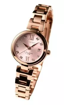 Женские часы Водонепроницаемость 10 АТМ Оснащены механизмом с 10-летним сроком службы Оснащены простым инструментом для регулировки ремня FOREVER FL-1201 6 моделей (розовыйрозовый)