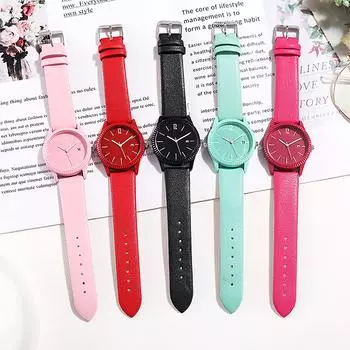 Женские часы, Водонепроницаемые модные часы со светящимся календарем, Кварцевые часы красный