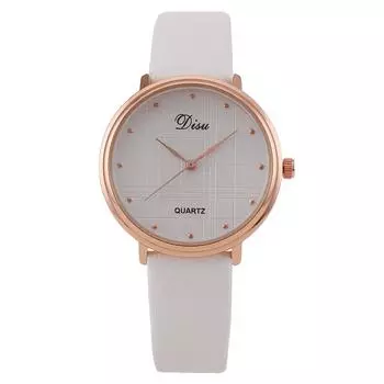 Женские часы в клетку в скандинавском стиле для женщин, для учащихся средних классов, кварцевые часы, ремешок, обработка, настройка белый
