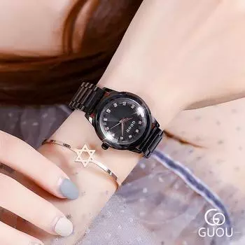 Женские часы водонепроницаемые модные новые стильные кварцевые часы