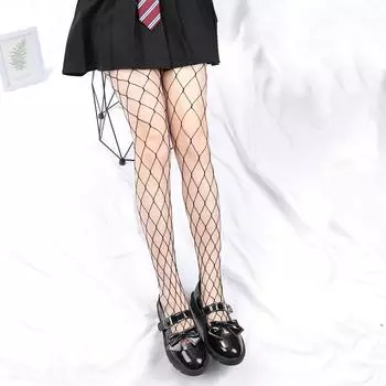 Женские черные длинные сексуальные ажурные боди JK чулки колготки с высокой талией чулки колготки трусики Лолита ажурное нижнее белье