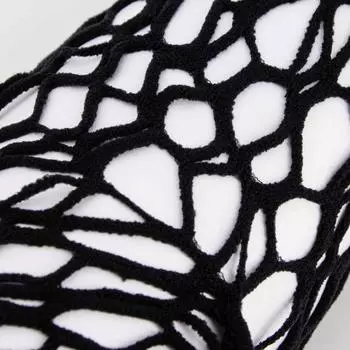 Женские черные колготки в сеточку WOLFORD