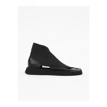 Женские черные кожаные черные эластичные сандалии Marra Комфортные повседневные качественные стильные легкие сандалии