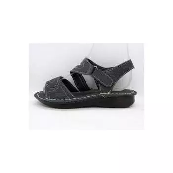 Женские черные кожаные сандалии Новые летние удобные дышащие повседневные качественные стильные легкие сандалии