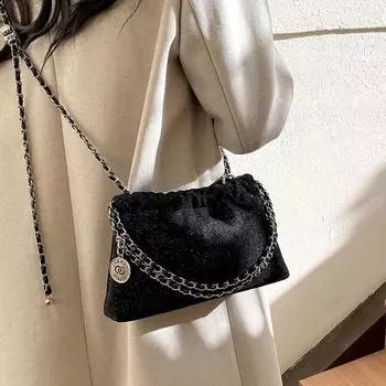 Женские черные модные сумки через плечо, новые модные сумки через плечо с застежкой-молнией, женские простые универсальные холщовые сумки