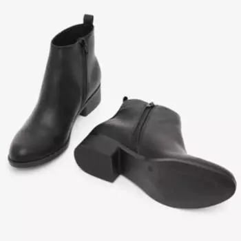 Женские черные повседневные сапоги на каблуке