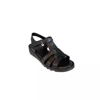 Женские черные сандалии из натуральной кожи Новые летние удобные дышащие повседневные качественные стильные легкие сандалии