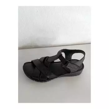 Женские черные сандалии из натуральной кожи с перекрестным узором Комфортные повседневные качественные стильные легкие сандалии