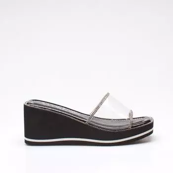 Женские черные тапочки