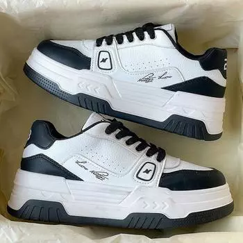 Женские черные туфли на толстой подошве, новые весенние универсальные студенческие туфли для тренировок в стиле ретро в немецком стиле 35 чёрный